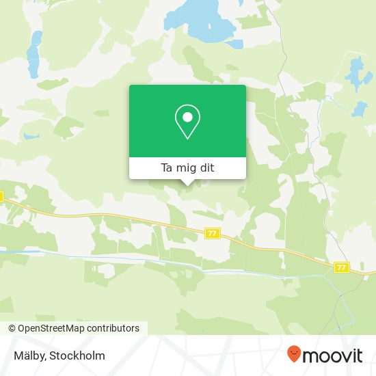 Mälby karta