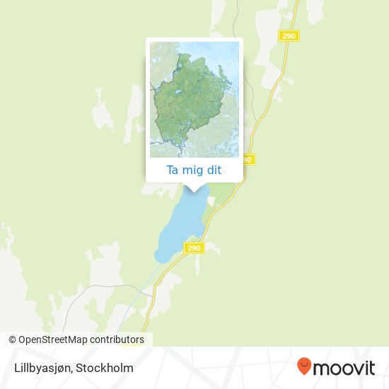 Lillbyasjøn karta