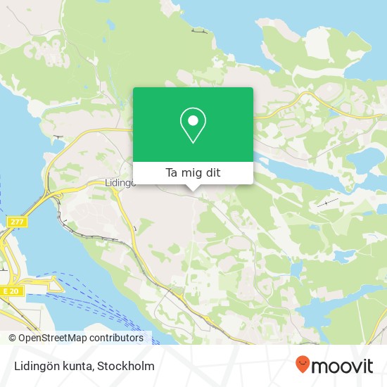 Lidingön kunta karta