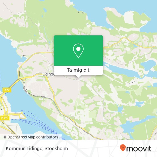 Kommun Lidingö karta