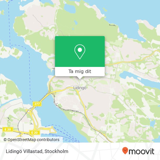 Lidingö Villastad karta