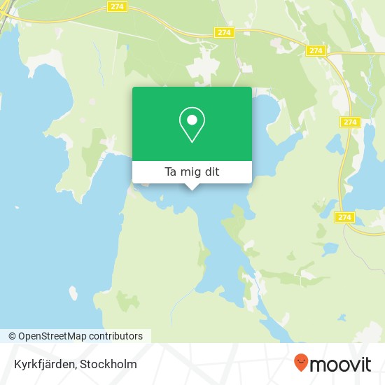 Kyrkfjärden karta