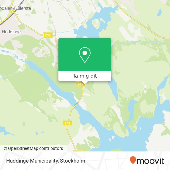 Huddinge Municipality karta