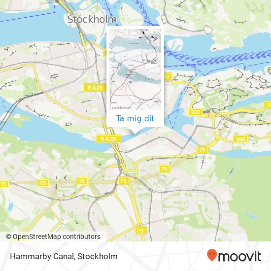 Hammarby Canal karta