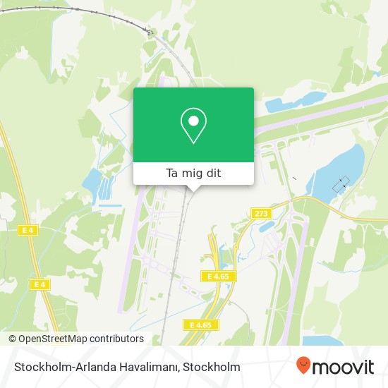 Stockholm-Arlanda Havalimanı karta