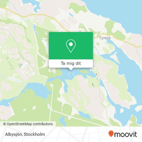 Albysjön karta