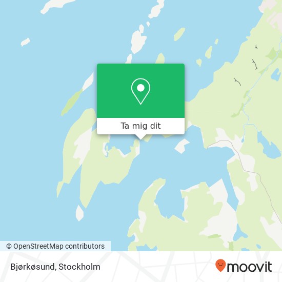 Bjørkøsund karta