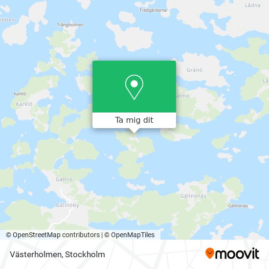 Västerholmen karta