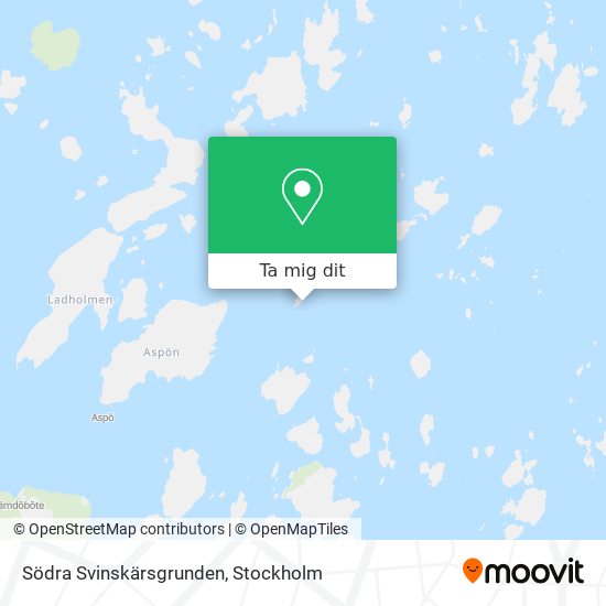 Södra Svinskärsgrunden karta