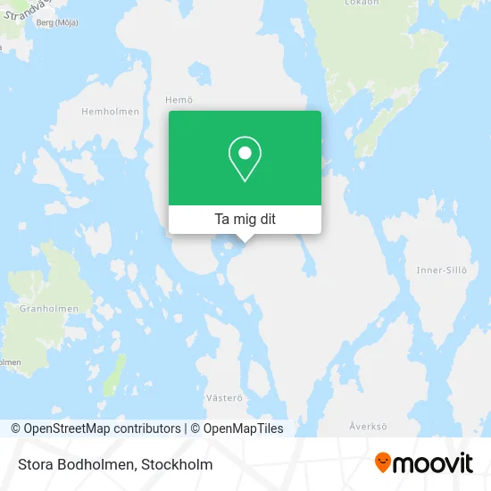 Stora Bodholmen karta