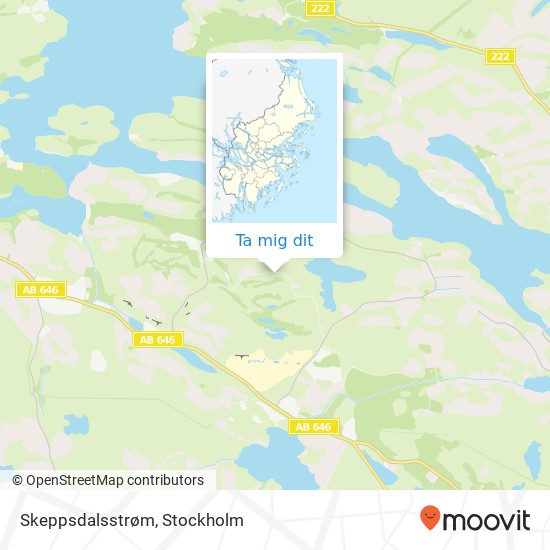 Skeppsdalsstrøm karta