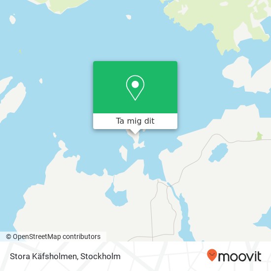 Stora Käfsholmen karta