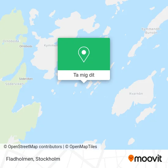 Fladholmen karta
