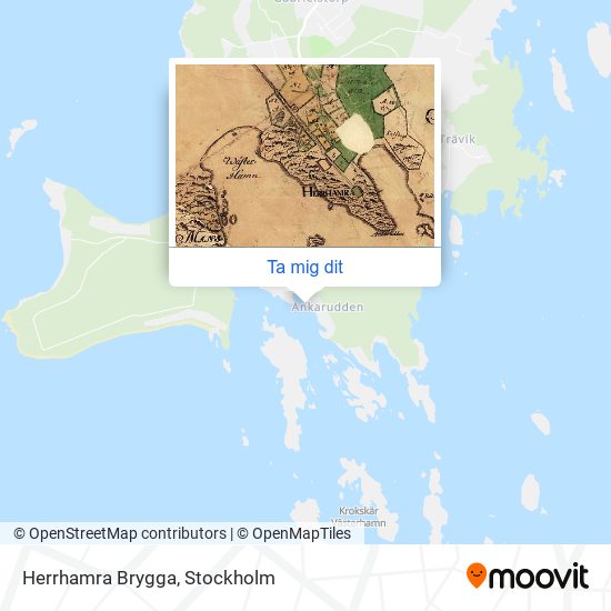 Herrhamra Brygga karta