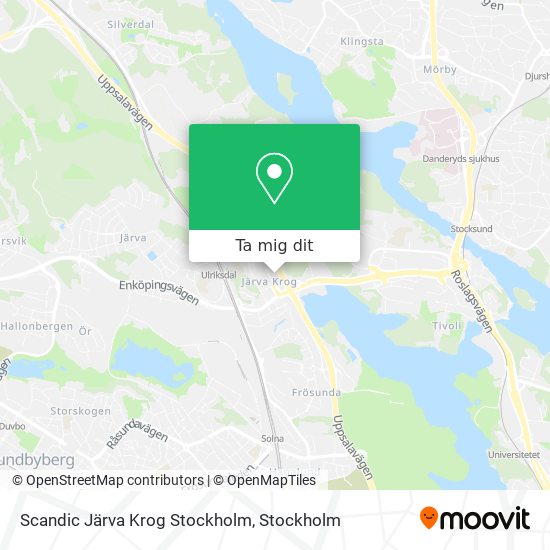 Scandic Järva Krog Stockholm karta