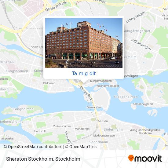 Sheraton Stockholm karta