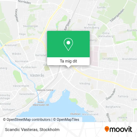 Scandic Vasteras karta