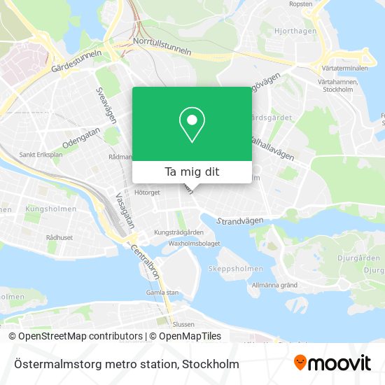 Östermalmstorg metro station karta