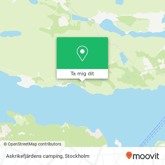 Askrikefjärdens camping karta