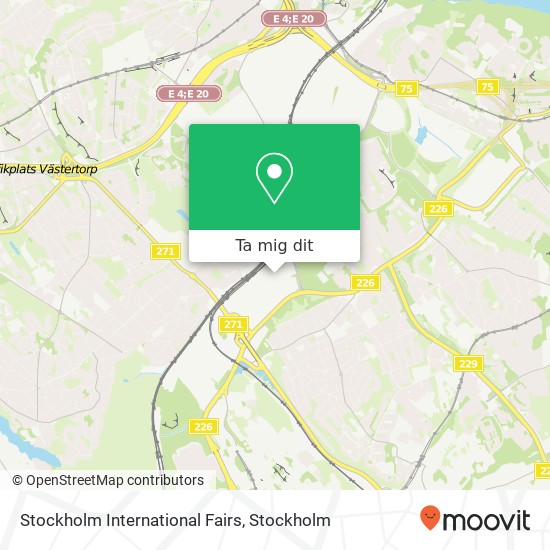 Stockholm International Fairs karta