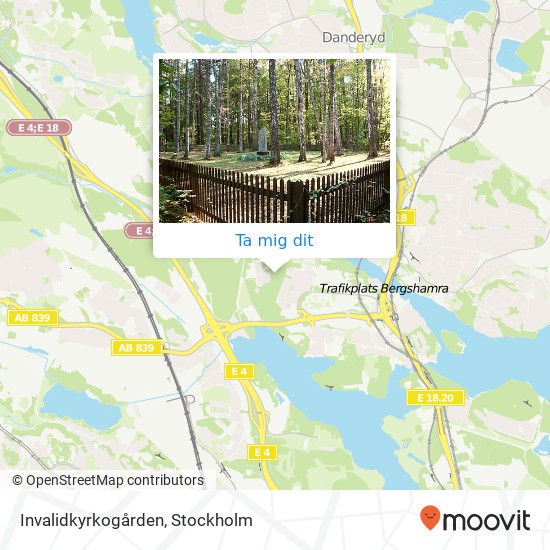 Invalidkyrkogården karta