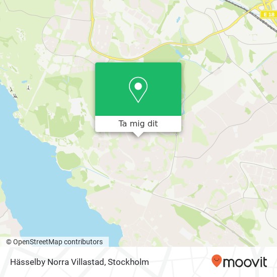 Hässelby Norra Villastad karta