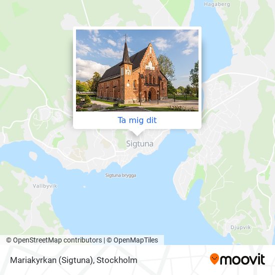 Mariakyrkan (Sigtuna) karta