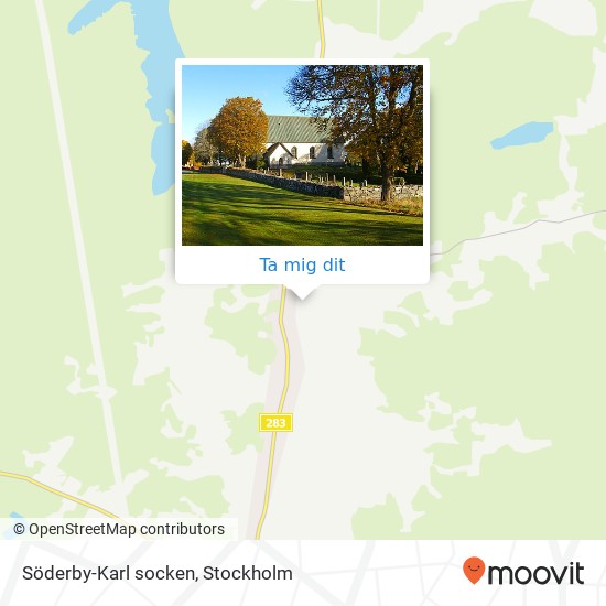 Söderby-Karl socken karta