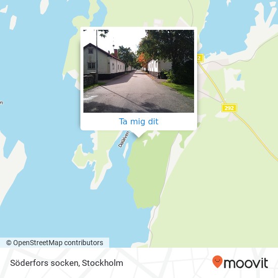 Söderfors socken karta