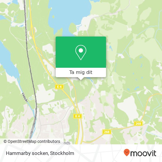 Hammarby socken karta