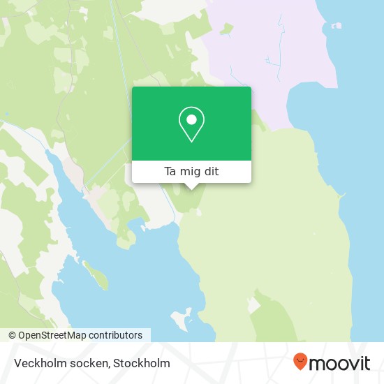 Veckholm socken karta