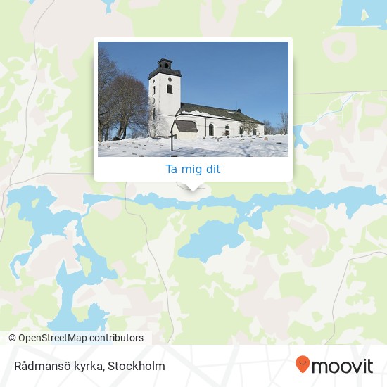 Rådmansö kyrka karta