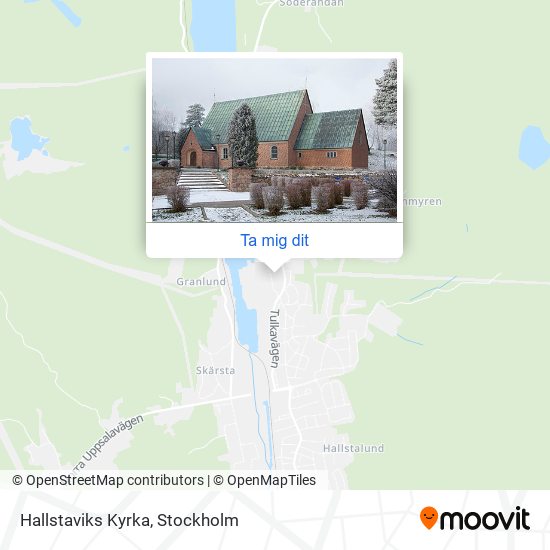 Hallstaviks Kyrka karta