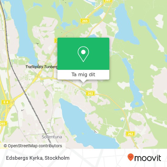 Edsbergs Kyrka karta