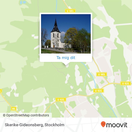 Skerike-Gideonsberg karta