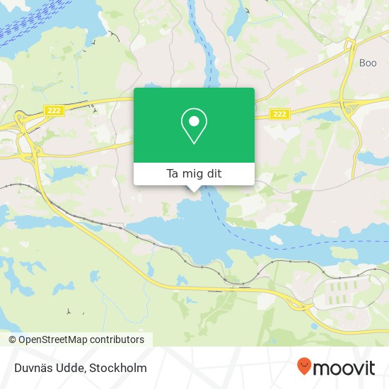 Duvnäs Udde karta