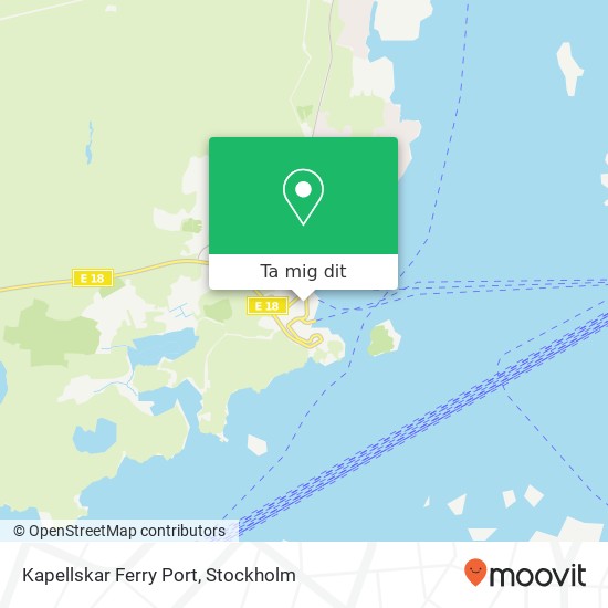 Kapellskar Ferry Port karta