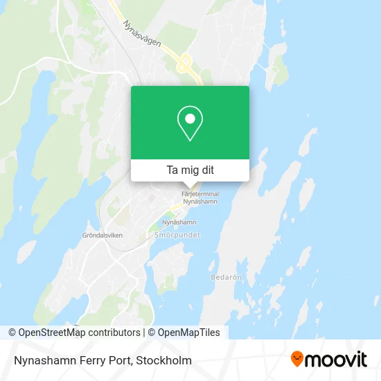Nynashamn Ferry Port karta