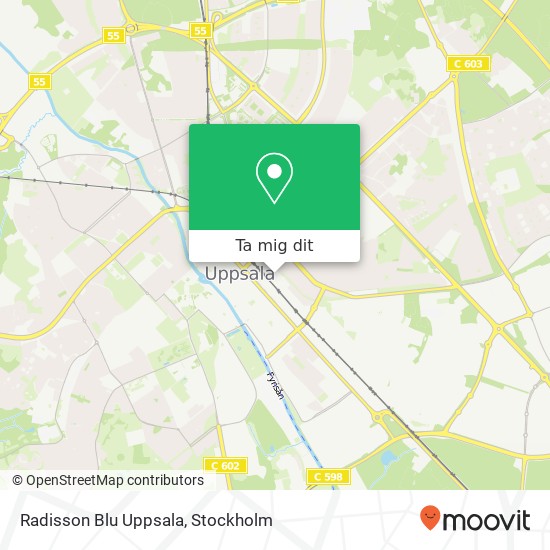 Radisson Blu Uppsala karta