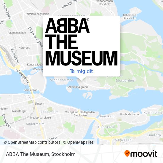 ABBA The Museum karta