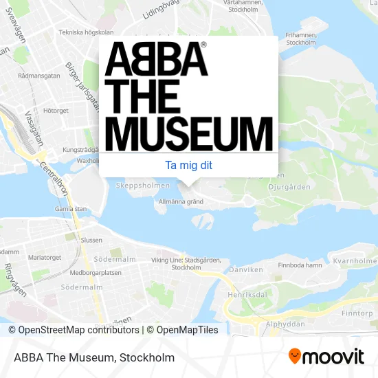 ABBA The Museum karta
