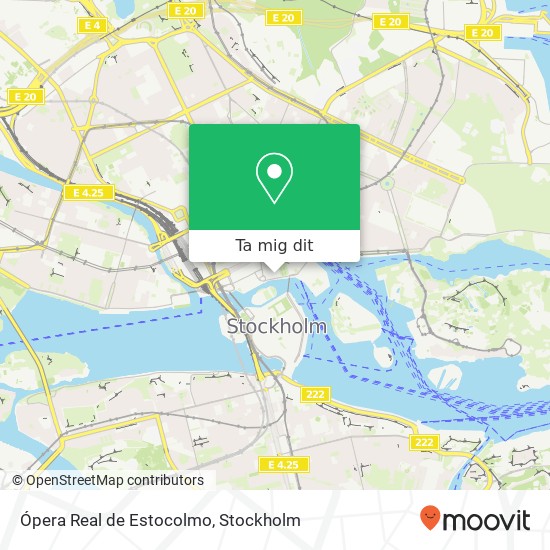 Ópera Real de Estocolmo karta