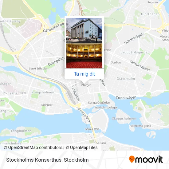 Stockholms Konserthus karta