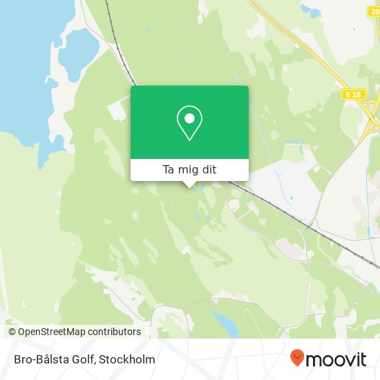 Bro-Bålsta Golf karta