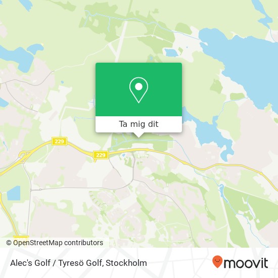 Alec's Golf / Tyresö Golf karta