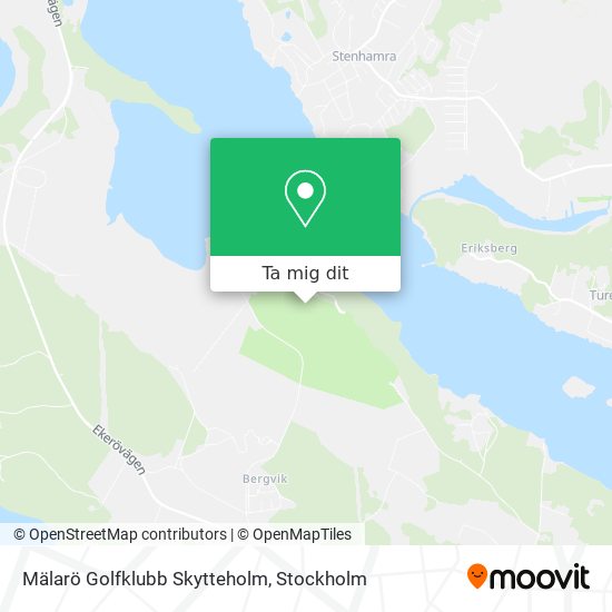Mälarö Golfklubb Skytteholm karta