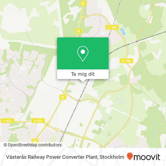 Västerås Railway Power Converter Plant karta