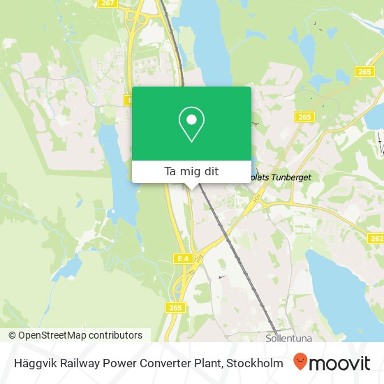 Häggvik Railway Power Converter Plant karta