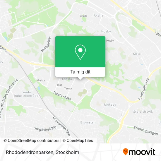 Rhododendronparken karta