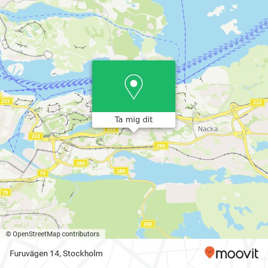Furuvägen 14 karta